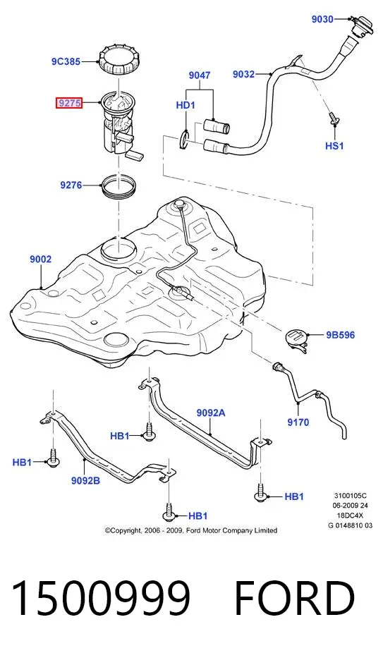 Бензонасос 1500999 Ford