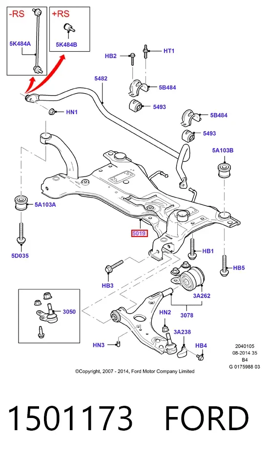 Підрамник передній Ford Kuga I