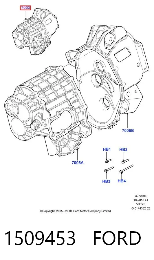 Коробка передач 1509453 Ford