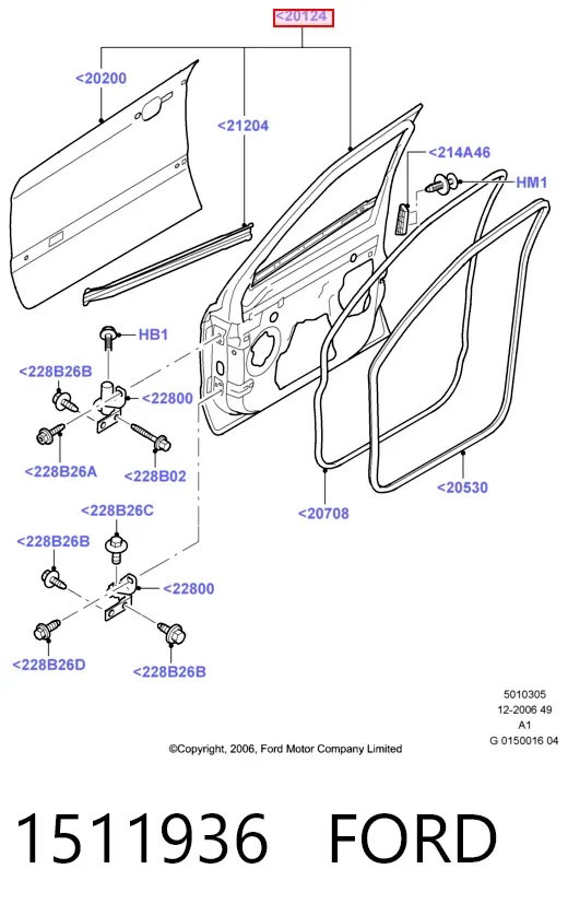 Двері передні ліві Ford Galaxy II CA1