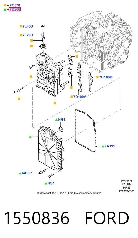 Корпус клапана АКПП 1550836 Ford
