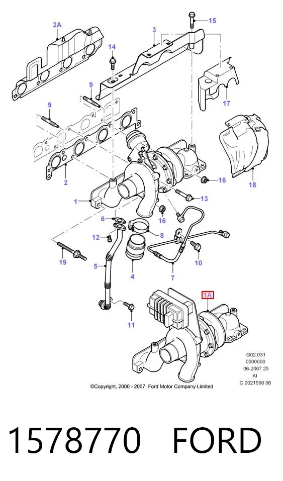 Турбіна 1578770 Ford