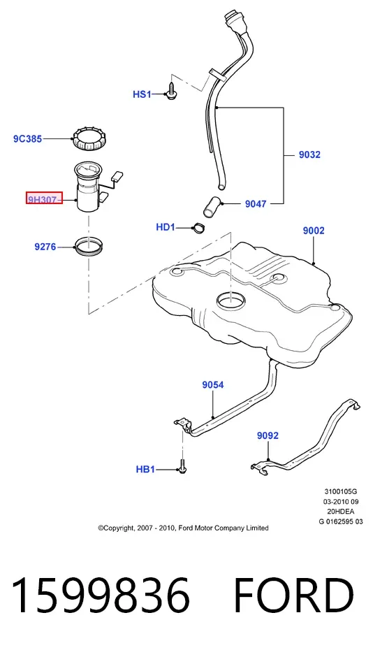Бензонасос 1599836 Ford