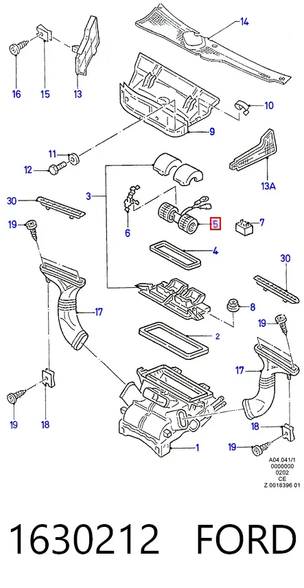 Вентилятора пічки Ford Scorpio I