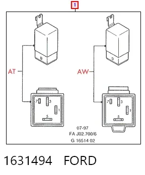 Реле поворотів 1631494 Ford