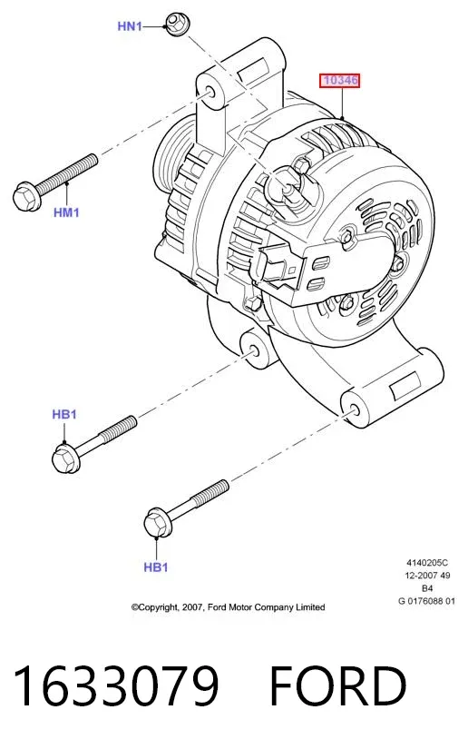 Генератор 1633079 Ford