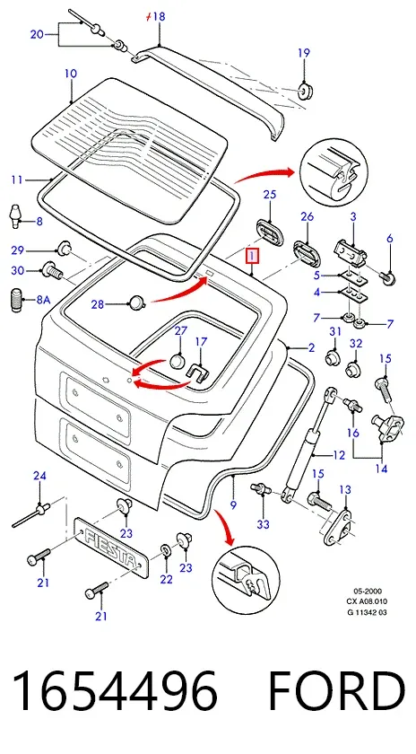 Ляда Ford Fiesta Mk3