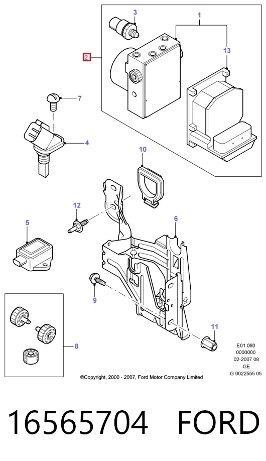 Блок АБС 16565704 Ford