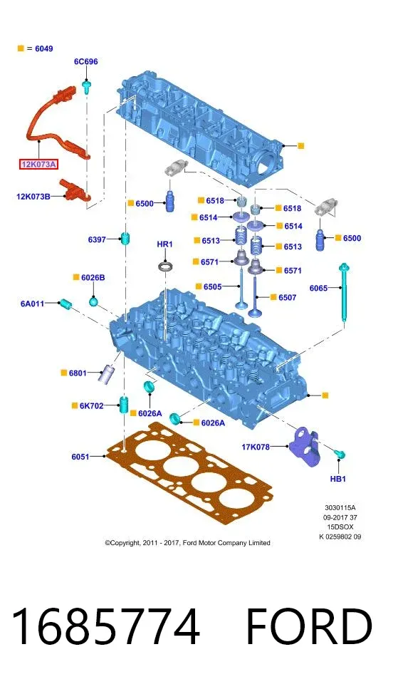 Датчик распредвалу 1685774 Ford