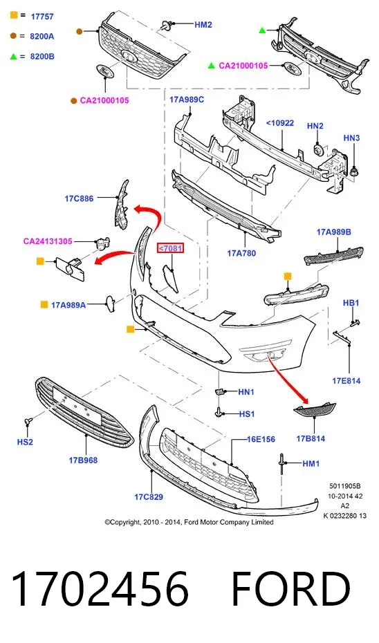  1702456 Ford