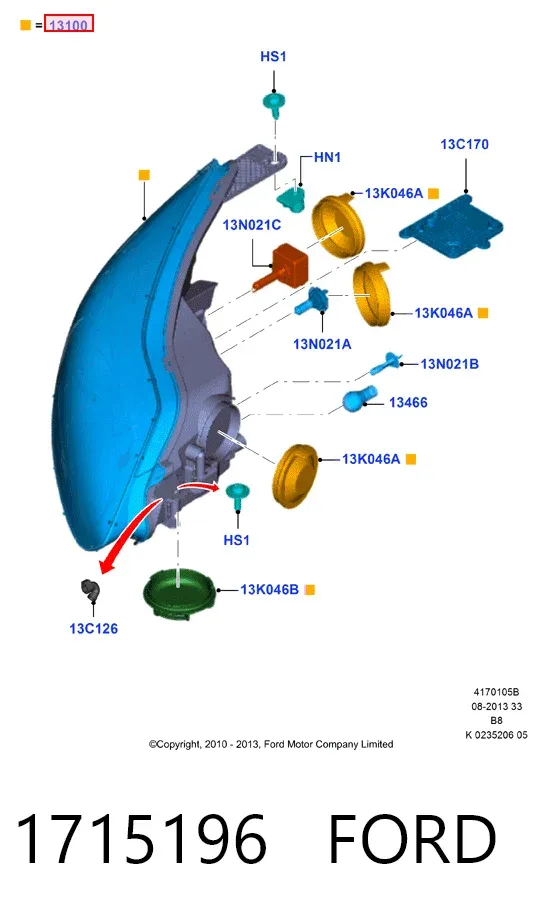 Фара права 32C1103E Polcar