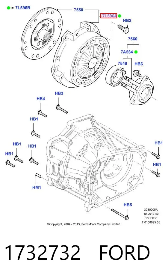 Зчеплення 1732732 Ford
