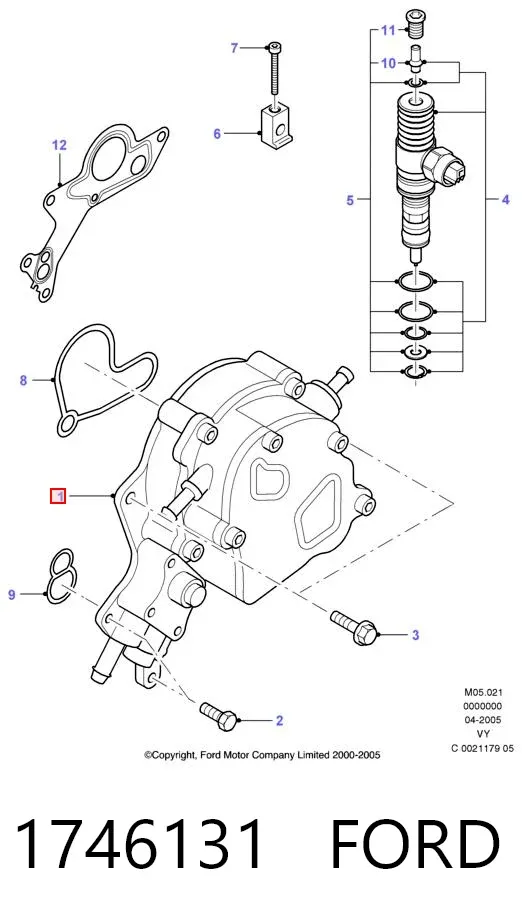 Тандемний насос 1746131 Ford