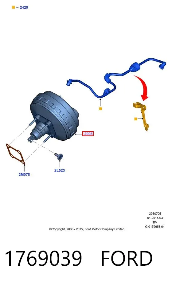 Підсилювач гальм 1769039 Ford