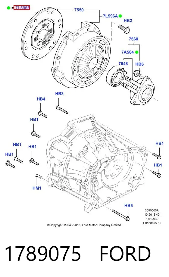 Зчеплення 1789075 Ford
