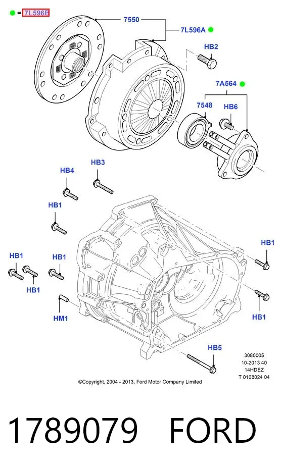 Зчеплення 1789079 Ford