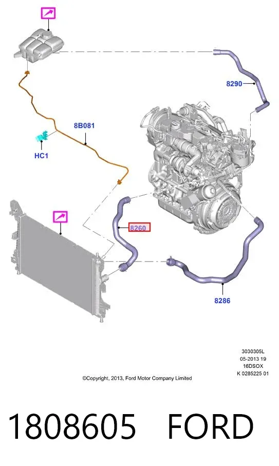 Фільтр салону 1808605 Ford