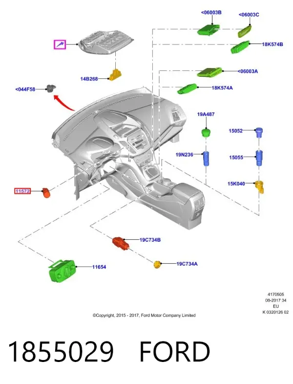 Контактна група F1ET14C376AA Ford