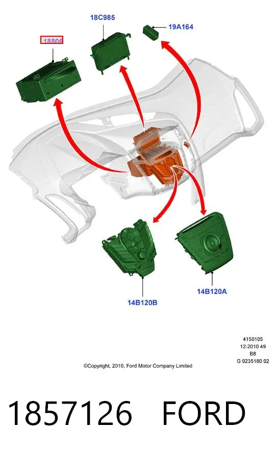Магнітола 1857126 Ford