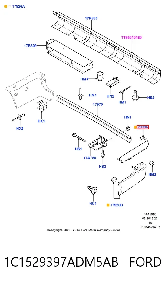  1C1529397ADM5AB Ford