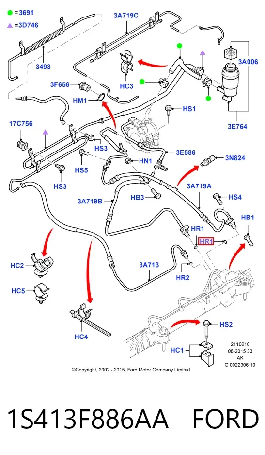  1S413F886AA Ford