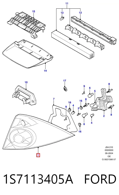 Лівий стоп 1S7113405A Ford