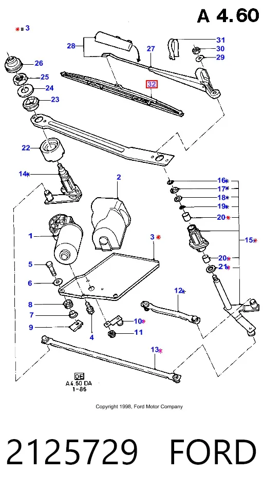 Радіатор кондиціонера 2125729 Ford