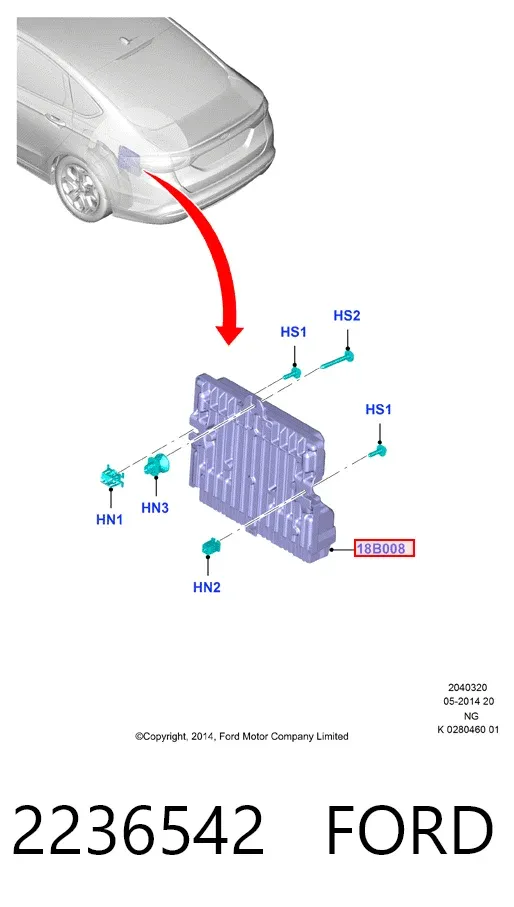  F2GC18B008AB Ford