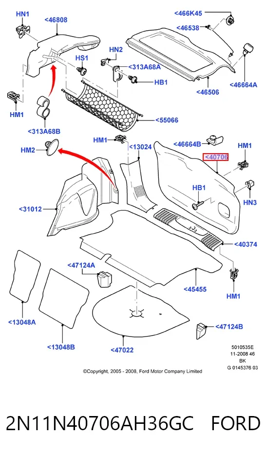  2N11N40706AH36GC Ford
