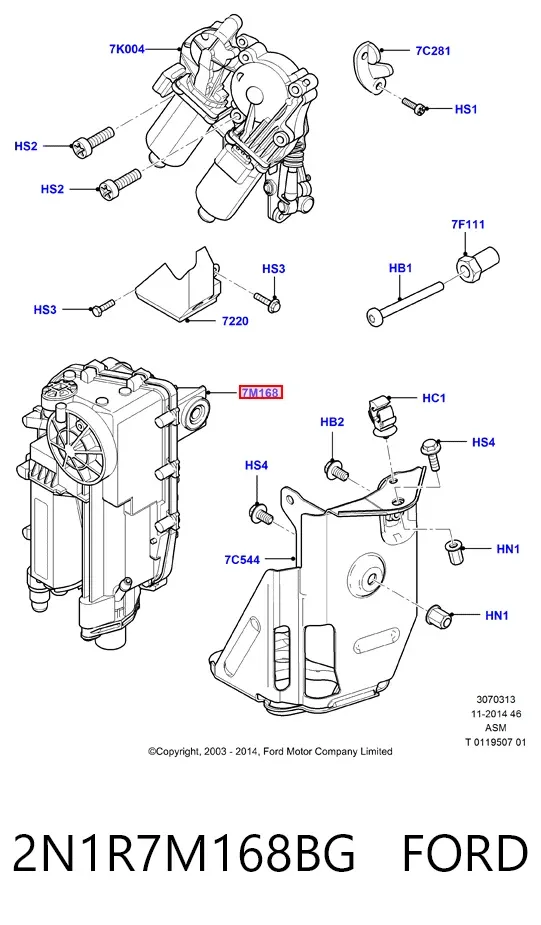  2N1R7M168BG Ford