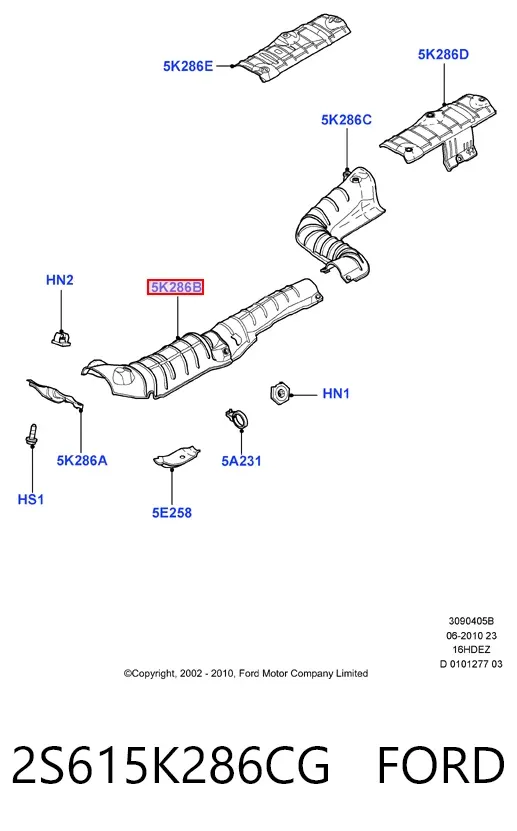  2S615K286CG Ford
