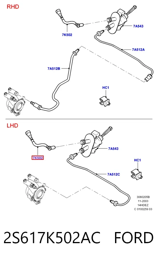  2S617K502AC Ford
