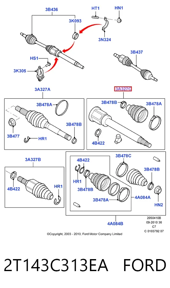  2T143C313EA Ford