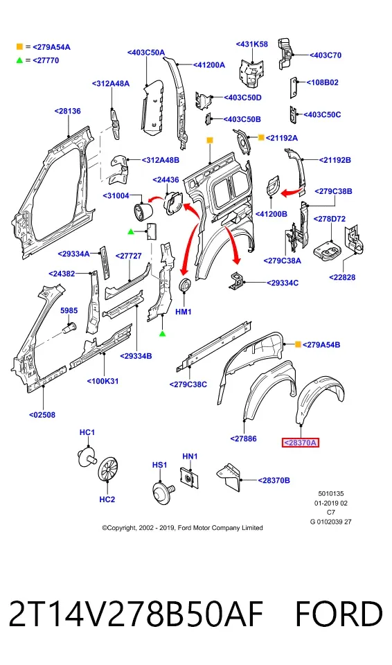  2T14V278B50AF Ford