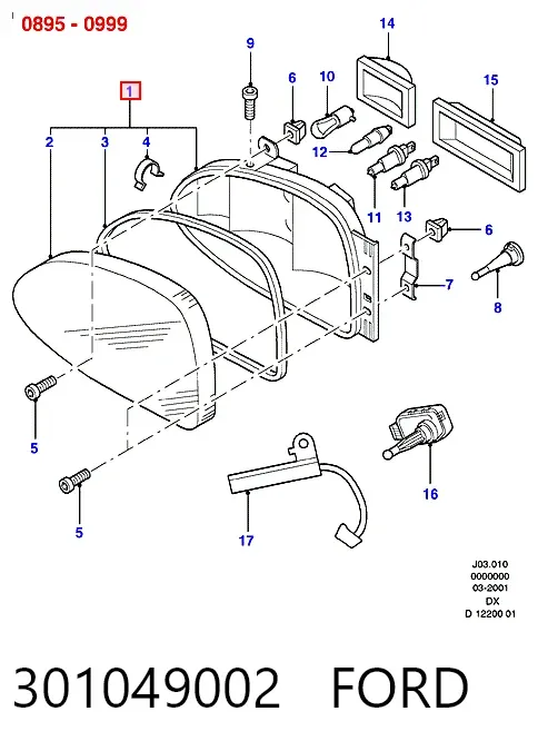 Фара права 301049002 Ford