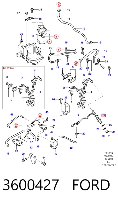 Кільце форсунки 3600427 Ford