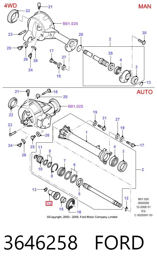  3646258 Ford