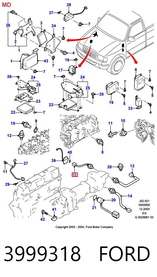  3999318 Ford
