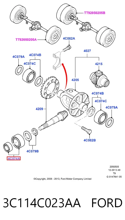  3C114C023AA Ford