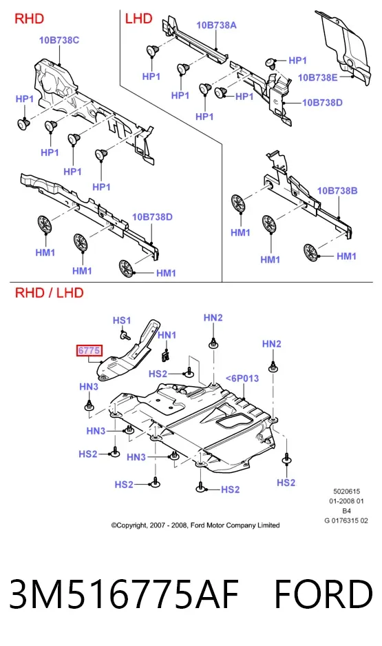  3M516775AF Ford