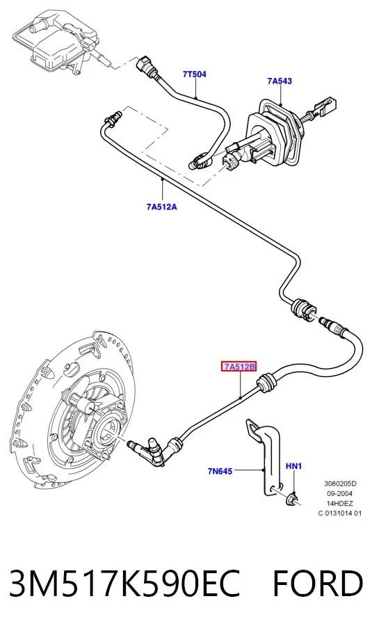  3M517K590EC Ford