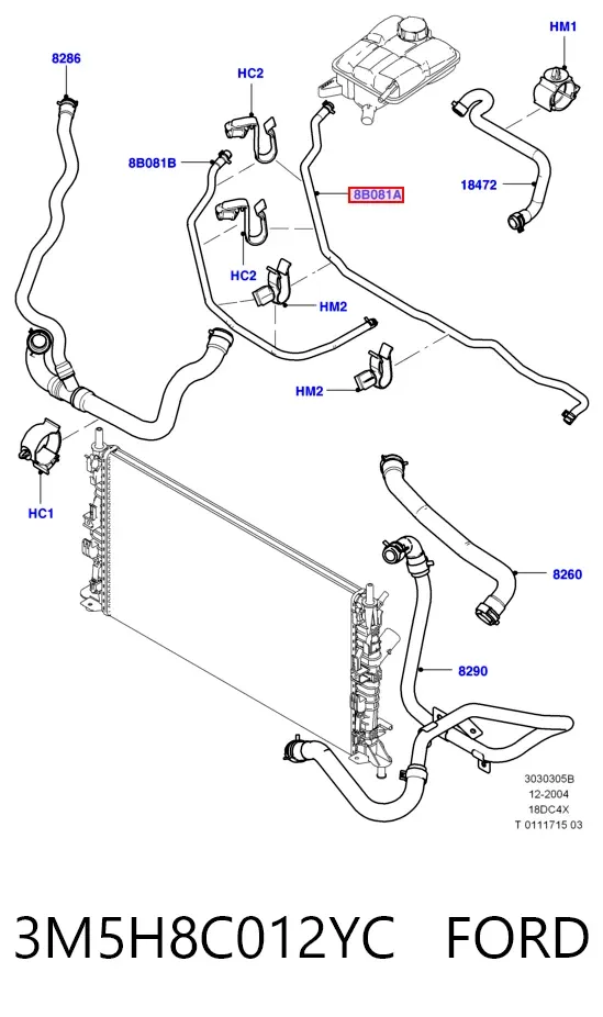  3M5H8C012YC Ford