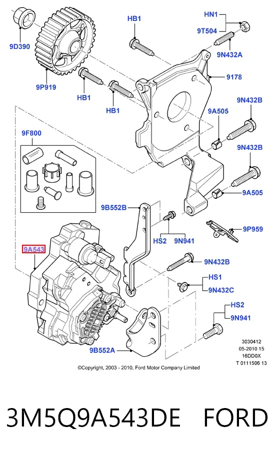 Паливний насос високого тиску 3M5Q9A543DE Ford