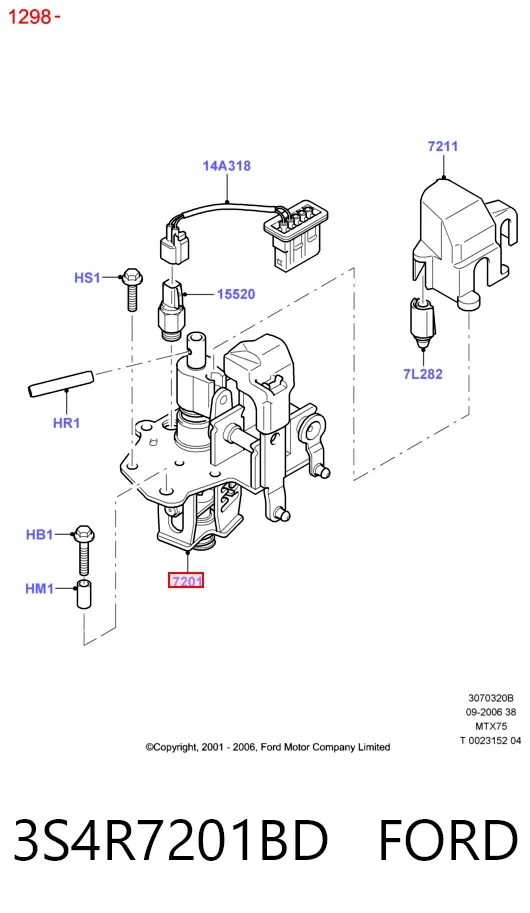  3S4R7201BD Ford