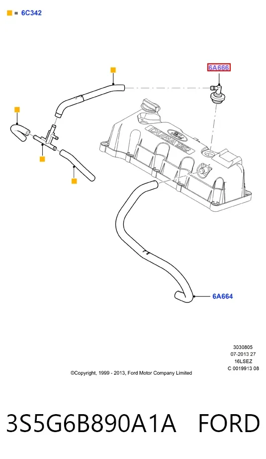  3S5G6B890A1A Ford