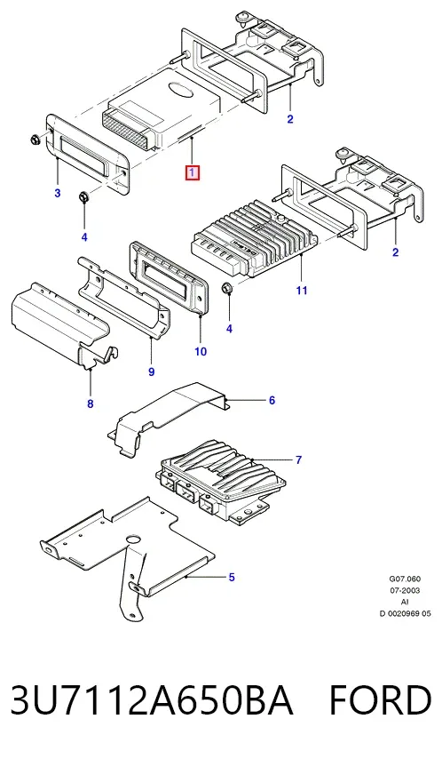  3U7112A650BA Ford