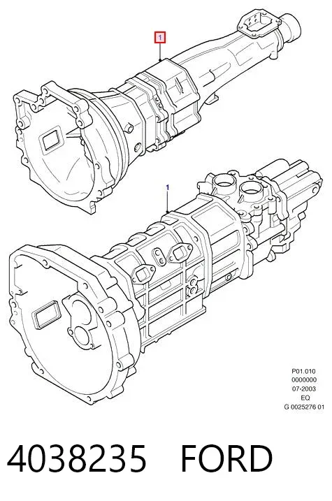 Коробка передач 4038235 Ford