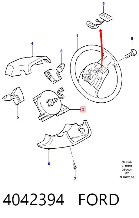 Шлейф керма 4042394 Ford