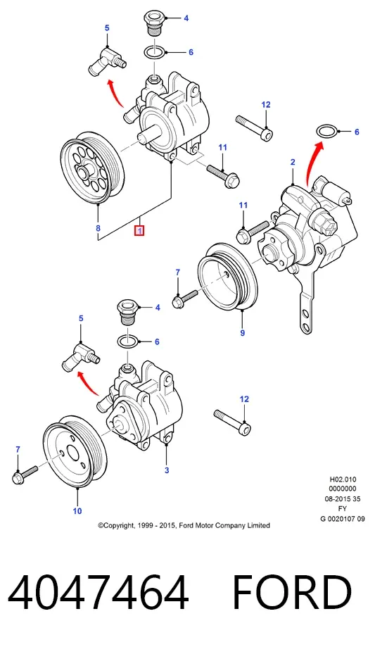 Насос ГУР 4047464 Ford
