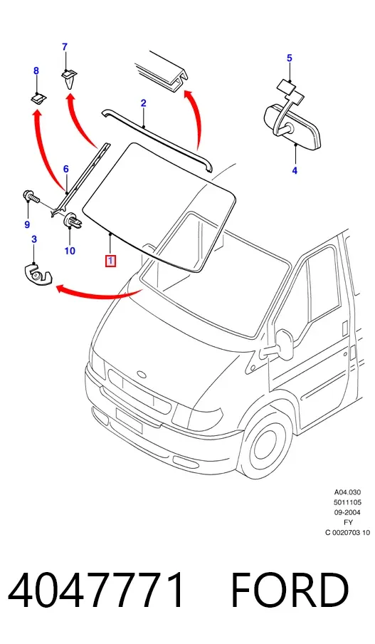 Лобове скло AB26329A Pilkington